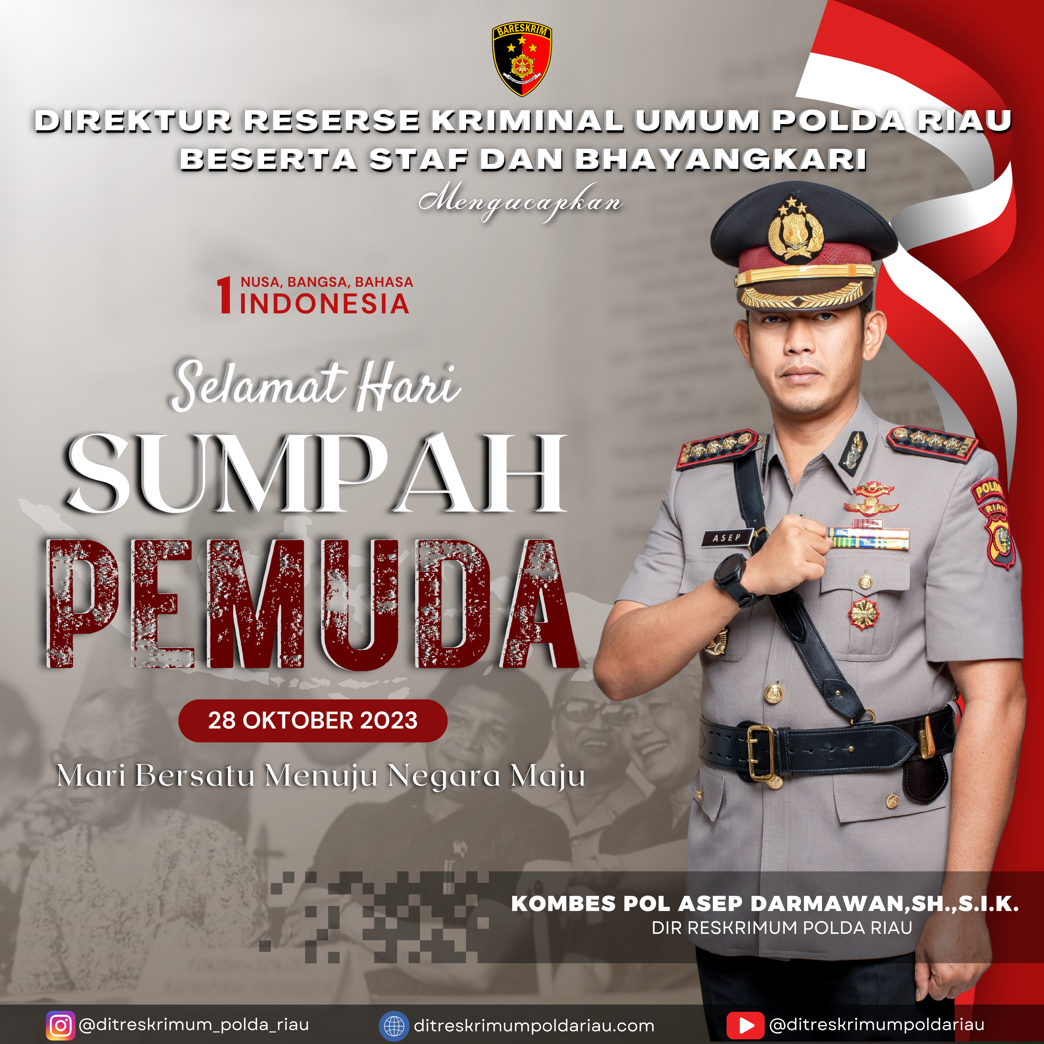 SELAMAT MEMPERINGATI HARI SUMPAH PEMUDA